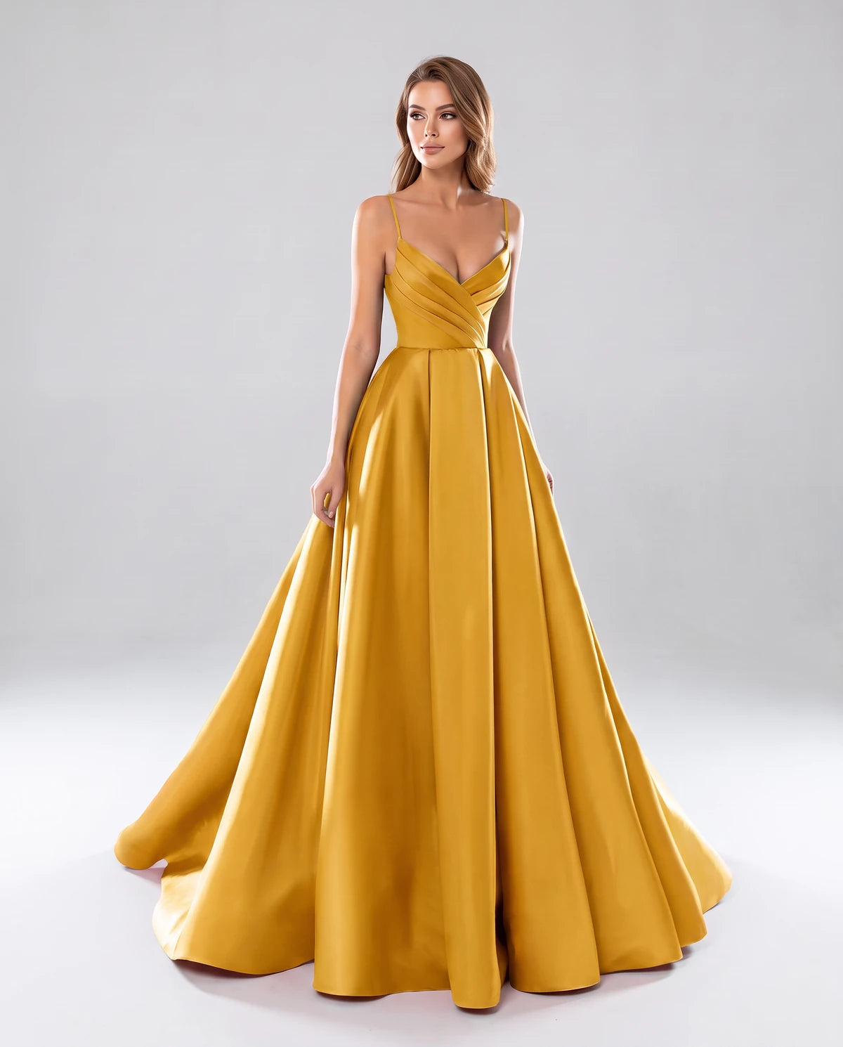 Genevra Maxi Dresses — Gold
