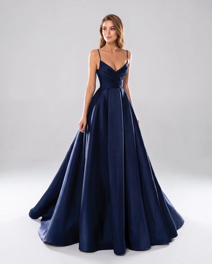 Genevra Maxi Dresses — Navy Blue