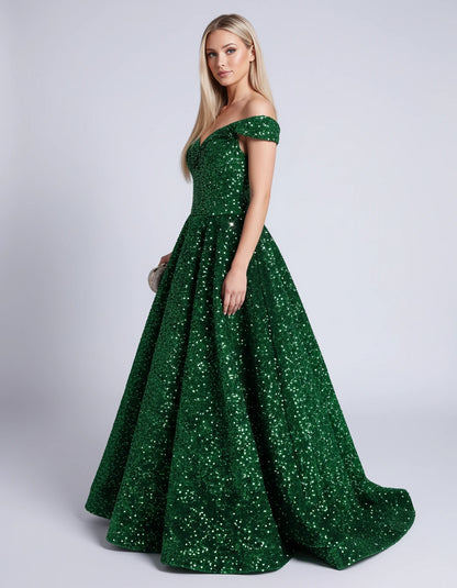 Ginevra Maxi Dresses — Green | SKU: RB-9fb92c-green-2,RB-9fb92c-green-4,RB-9fb92c-green-6,RB-9fb92c-green-8,RB-9fb92c-green-10,RB-9fb92c-green-12,RB-9fb92c-green-14,RB-9fb92c-green-16,RB-9fb92c-green-16W,RB-9fb92c-green-18W,RB-9fb92c-green-20W,RB-9fb92c-green-22W