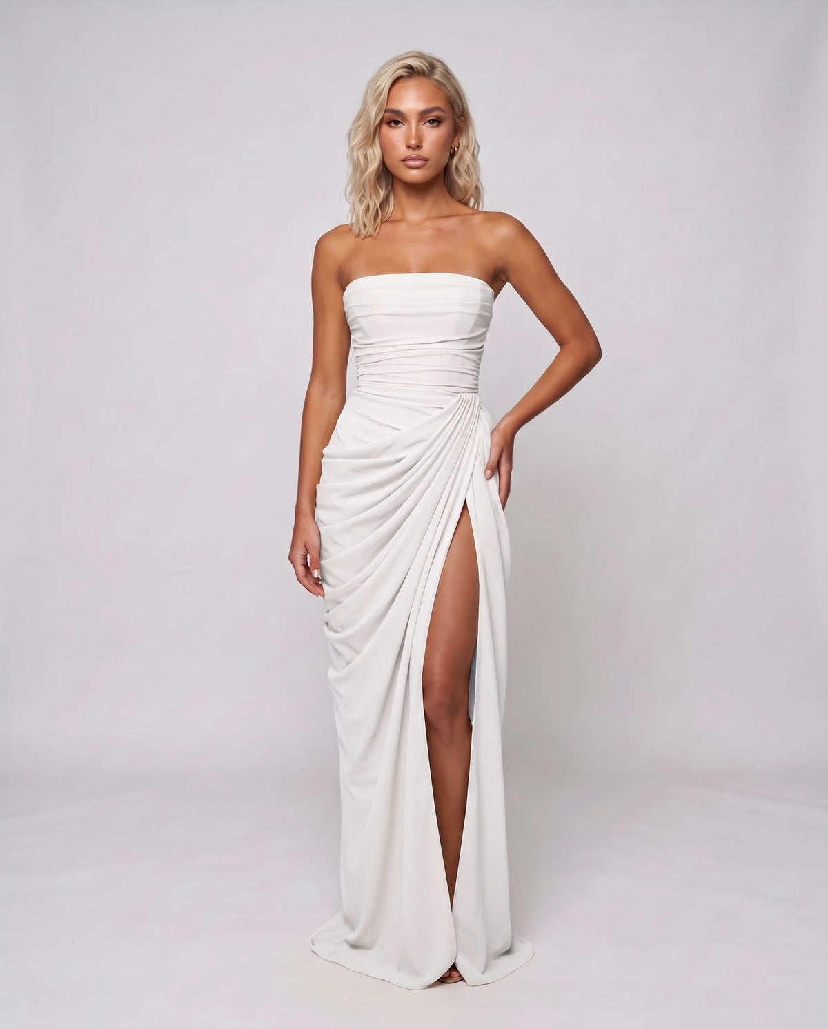 Giralda Maxi Dresses — White | SKU: RB-f4dfc6-white-XS,RB-f4dfc6-white-S,RB-f4dfc6-white-M,RB-f4dfc6-white-L,RB-f4dfc6-white-XL,RB-f4dfc6-white-2XL