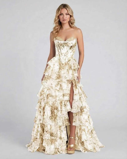 Gold Satin Gown Round Neck Sleeveless Maxi Dress | Gala Nights, Celebrations & Day-to-Night, front view | Ramblion | SKU: AMX-374829165-gold-L-2775,AMX-374829165-gold-M-2856,AMX-374829165-gold-S-7177,AMX-374829165-gold-XL-9118,AMX-374829165-gold-XS-1912