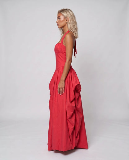 Gracelle Maxi Dresses — Red | SKU: RB-185990-red-XS,RB-185990-red-S,RB-185990-red-M,RB-185990-red-L,RB-185990-red-XL,RB-185990-red-2XL