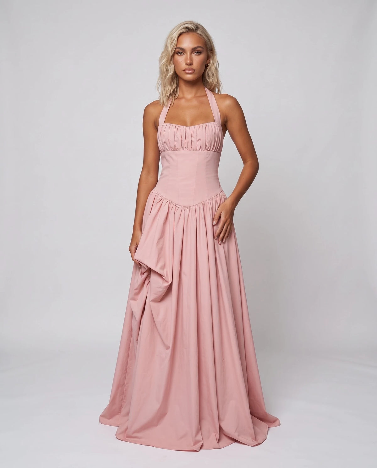Gracelle Maxi Dresses — Pink | SKU: RB-185990-pink-XS,RB-185990-pink-S,RB-185990-pink-M,RB-185990-pink-L,RB-185990-pink-XL,RB-185990-pink-2XL