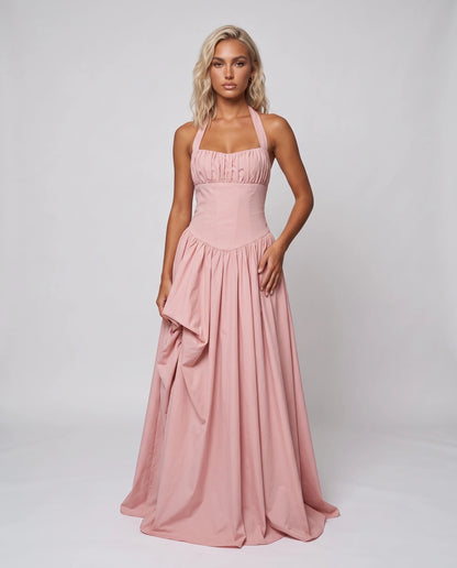 Gracelle Maxi Dresses — Pink | SKU: RB-185990-pink-XS,RB-185990-pink-S,RB-185990-pink-M,RB-185990-pink-L,RB-185990-pink-XL,RB-185990-pink-2XL