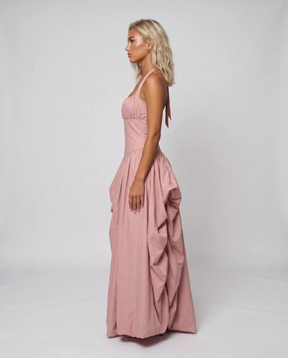 Gracelle Maxi Dresses — Pink | SKU: RB-185990-pink-XS,RB-185990-pink-S,RB-185990-pink-M,RB-185990-pink-L,RB-185990-pink-XL,RB-185990-pink-2XL