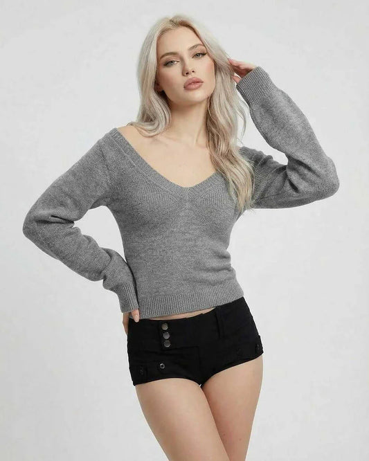 Gray Sweater, front view | Ramblion | SKU: SS-48271-GRAY-L-2014,SS-48271-GRAY-M-2971,SS-48271-GRAY-S-9624,SS-48271-GRAY-XL-5261,SS-48271-GRAY-XS-1157