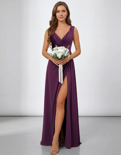 Green,navy,blue,red,fuchsia,purple,beige,pink,black,orange,lilac,white Satin Mermaid V-Neck Spaghetti Strap Maxi Dress | Prom | SKU: SM-784512963407821-PURPLE-L,SM-784512963407821-PURPLE-M,SM-784512963407821-PURPLE-S,SM-784512963407821-PURPLE-XL,SM-784512963407821-PURPLE-XS