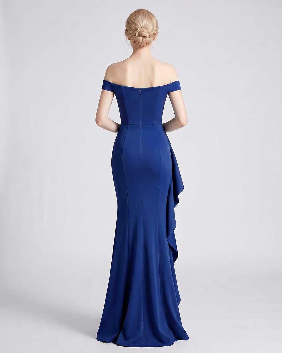 Green,pink,black,white,red,blue,beige,yellow Mermaid Asymmetric Sleeveless Maxi Dress | Black-Tie Events & Evening Parties, b | SKU: RB-93FE12-BLUE-L,RB-93FE12-BLUE-M,RB-93FE12-BLUE-S,RB-93FE12-BLUE-XL,RB-93FE12-BLUE-XS