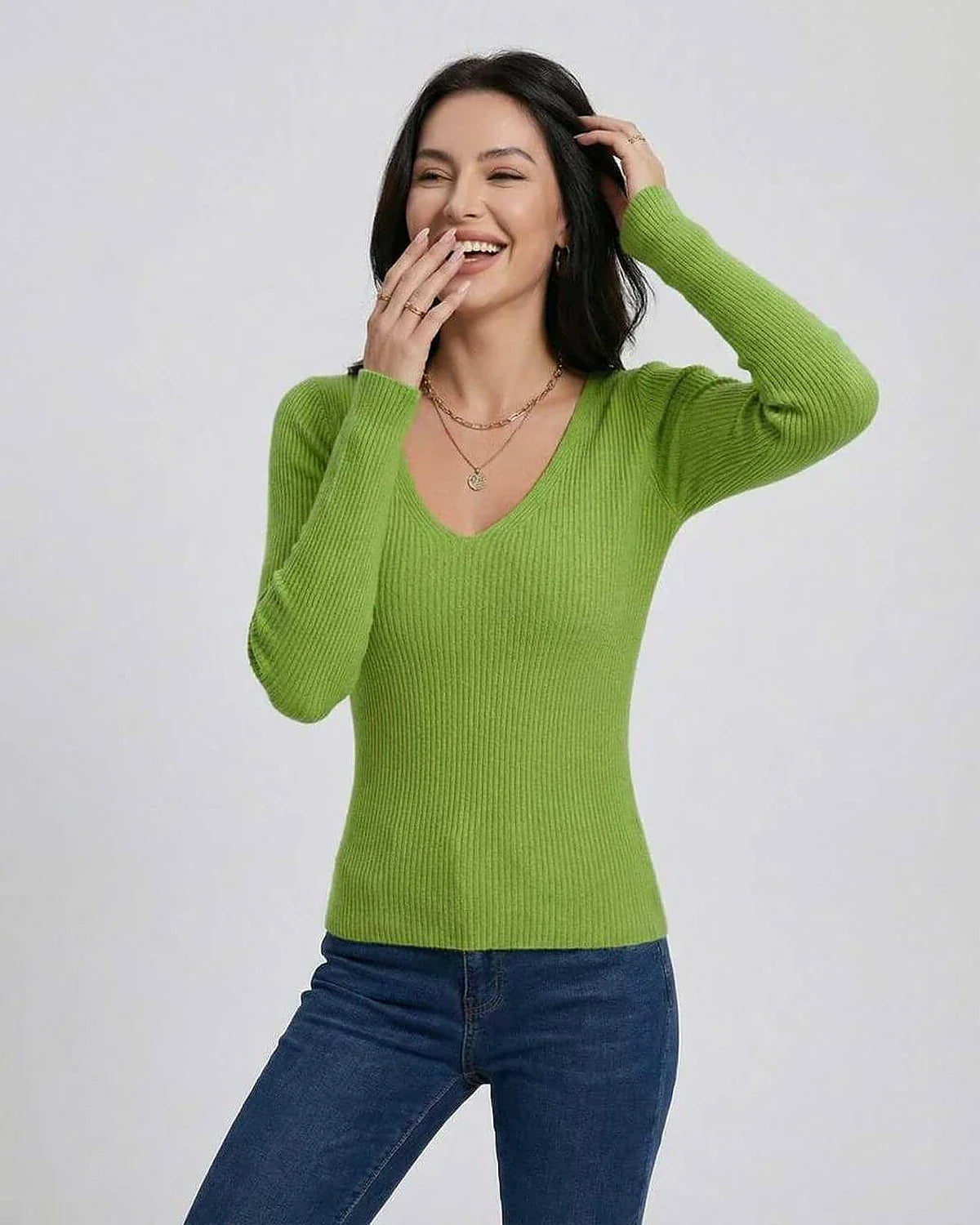 Green Pullover, front view | Ramblion | SKU: VP-48291-GREEN-L-8131,VP-48291-GREEN-M-1406,VP-48291-GREEN-S-7138,VP-48291-GREEN-XL-4897,VP-48291-GREEN-XS-4204