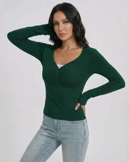 Green Pullover, front view | Ramblion | SKU: EP-37492-Green-L-8271,EP-37492-Green-M-9482,EP-37492-Green-S-6379,EP-37492-Green-XL-197,EP-37492-Green-XS-2093