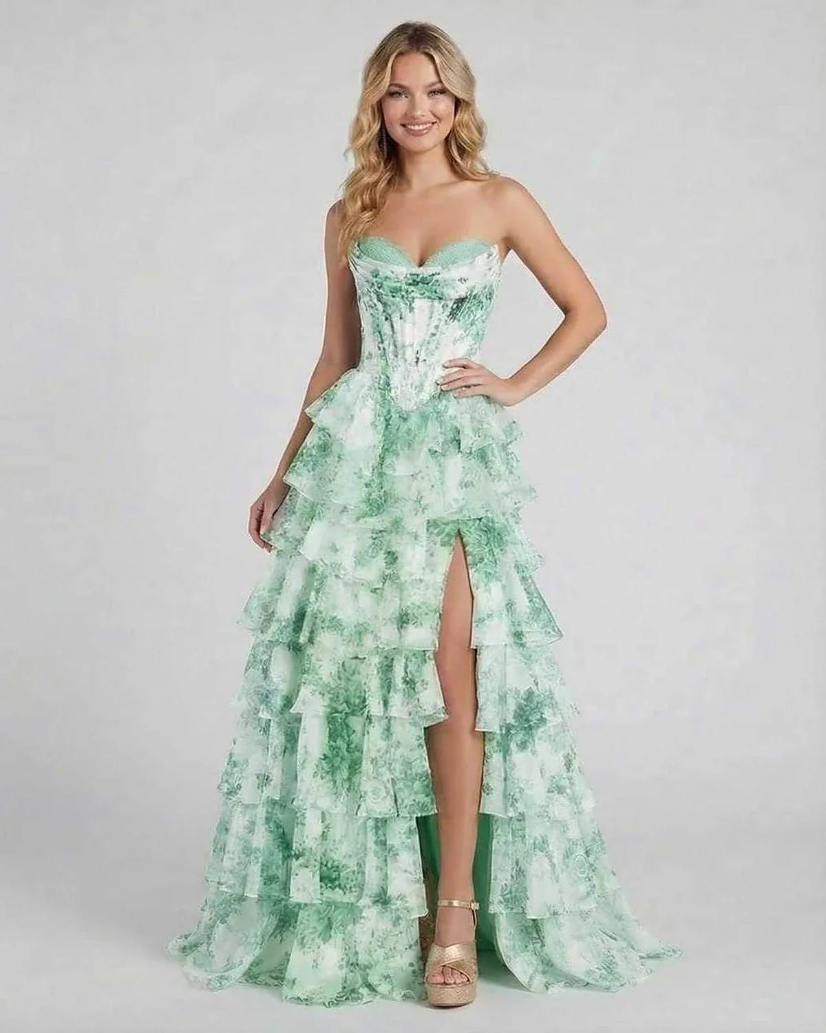 Green Satin Bodycon Round Neck Sleeveless Maxi Dress | Wedding Guest, front view | Ramblion | SKU: SMX-358492716-green-L-8973,SMX-358492716-green-M-7622,SMX-358492716-green-S-1460,SMX-358492716-green-XL-4737,SMX-358492716-green-XS-9553