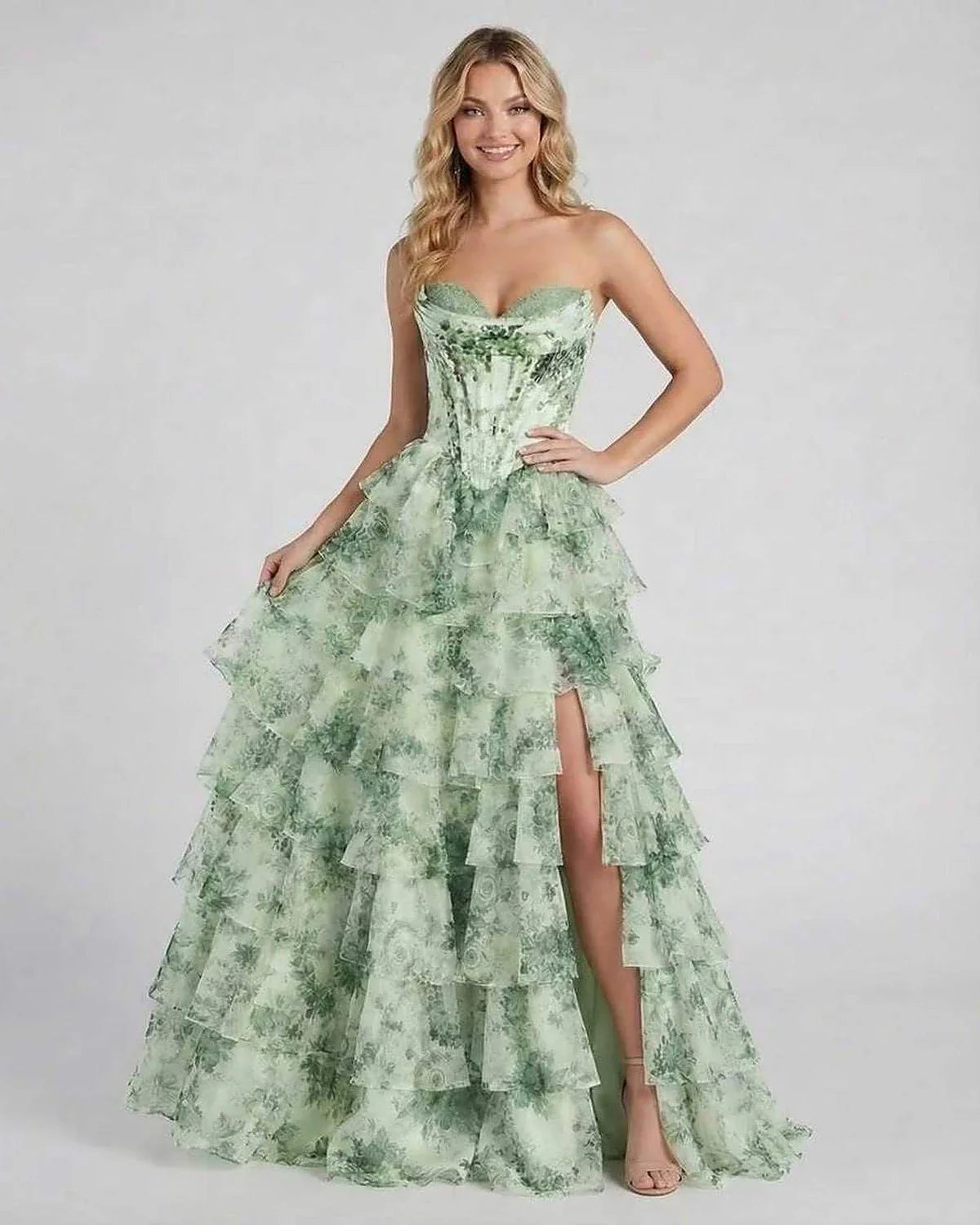 Green Satin Bodycon Sweetheart Sleeveless Maxi Dress | Black-Tie Events, Evening Parties & Everyday Wear, front view | Rambli | SKU: SMD-582371049-green-L-4871,SMD-582371049-green-M-8048,SMD-582371049-green-S-8824,SMD-582371049-green-XL-9752,SMD-582371049-green-XS-6275
