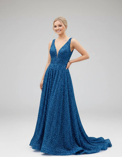 Grenoble Maxi Dresses — Blue | SKU: RB-9f708a-blue-2,RB-9f708a-blue-4,RB-9f708a-blue-6,RB-9f708a-blue-8,RB-9f708a-blue-10,RB-9f708a-blue-12,RB-9f708a-blue-14,RB-9f708a-blue-16,RB-9f708a-blue-16W,RB-9f708a-blue-18W,RB-9f708a-blue-20W,RB-9f708a-blue-22W