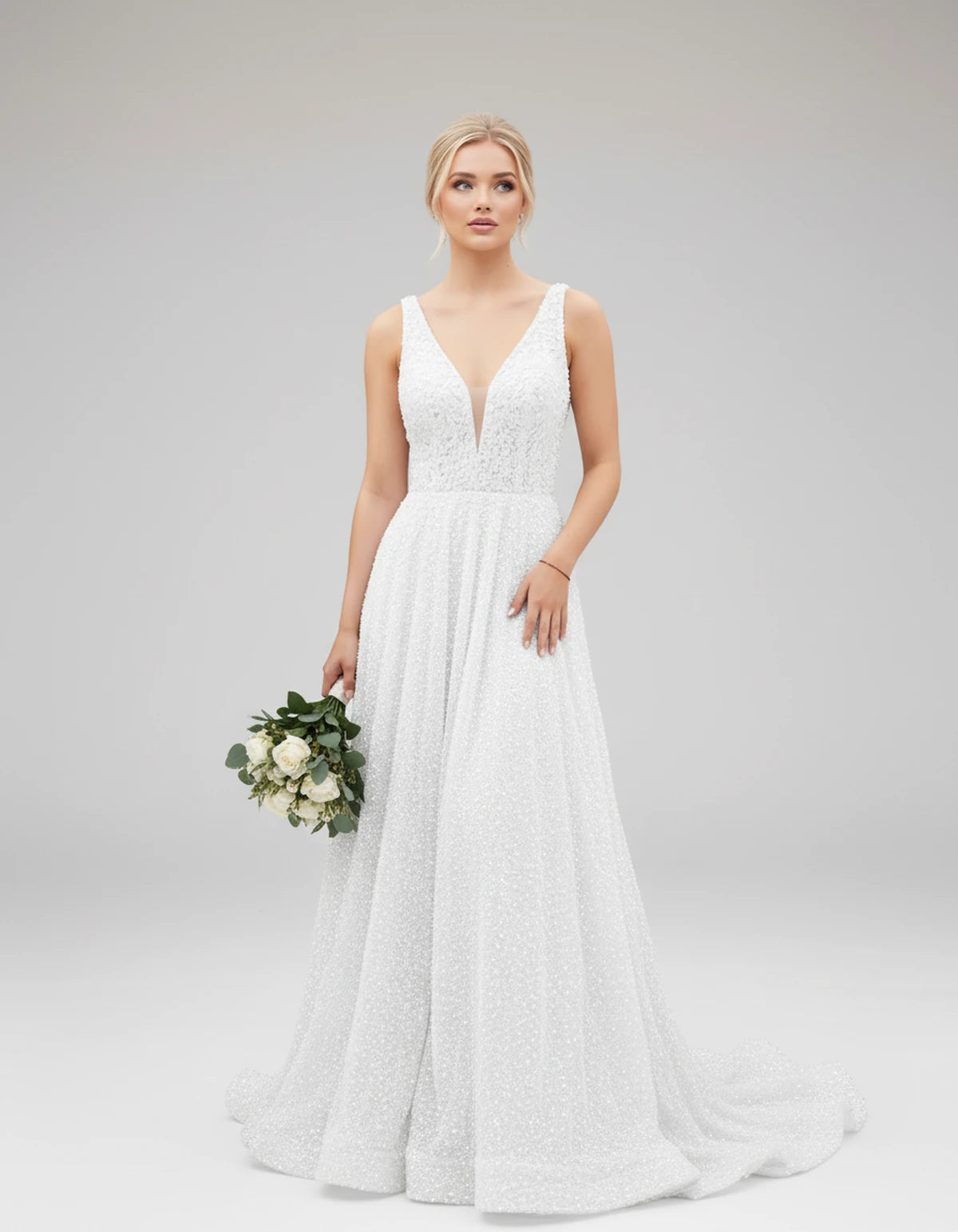 Grenoble Maxi Dresses — White | SKU: RB-9f708a-white-2,RB-9f708a-white-4,RB-9f708a-white-6,RB-9f708a-white-8,RB-9f708a-white-10,RB-9f708a-white-12,RB-9f708a-white-14,RB-9f708a-white-16,RB-9f708a-white-16W,RB-9f708a-white-18W,RB-9f708a-white-20W,RB-9f708a-white-22W