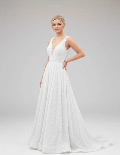 Grenoble Maxi Dresses — White | SKU: RB-9f708a-white-2,RB-9f708a-white-4,RB-9f708a-white-6,RB-9f708a-white-8,RB-9f708a-white-10,RB-9f708a-white-12,RB-9f708a-white-14,RB-9f708a-white-16,RB-9f708a-white-16W,RB-9f708a-white-18W,RB-9f708a-white-20W,RB-9f708a-white-22W