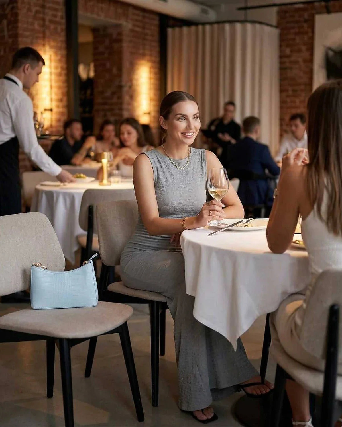 Grey Satin Gown Round Neck Sleeveless Maxi Dress | Black-Tie Events & Casual Outings, lifestyle shot | Ramblion | SKU: LMD-479283715-grey-L-8796,LMD-479283715-grey-M-9248,LMD-479283715-grey-S-7075,LMD-479283715-grey-XL-1446,LMD-479283715-grey-XS-9374