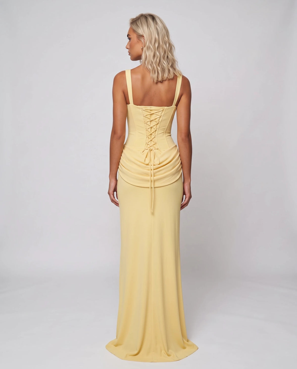 Guenelle Maxi Dresses — Yellow | SKU: RB-f46f96-yellow-XS,RB-f46f96-yellow-S,RB-f46f96-yellow-M,RB-f46f96-yellow-L