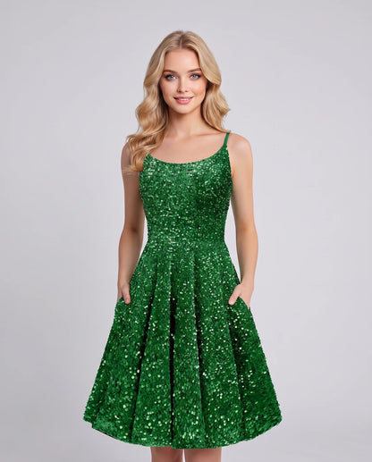 Guinevere Midi Dresses — Green