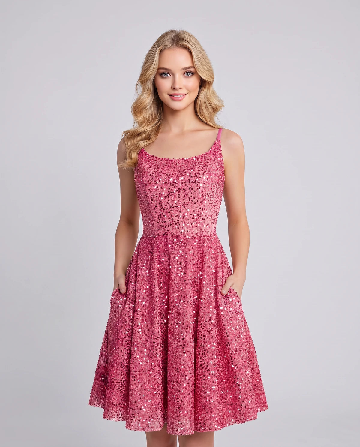 Guinevere Midi Dresses — Pink