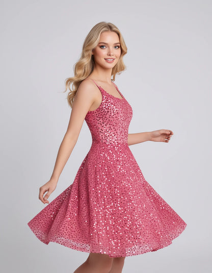 Guinevere Midi Dresses — Pink | SKU: RB-278823-pink-2,RB-278823-pink-4,RB-278823-pink-6,RB-278823-pink-8,RB-278823-pink-10,RB-278823-pink-12,RB-278823-pink-14,RB-278823-pink-16,RB-278823-pink-16W,RB-278823-pink-18W,RB-278823-pink-20W,RB-278823-pink-22W