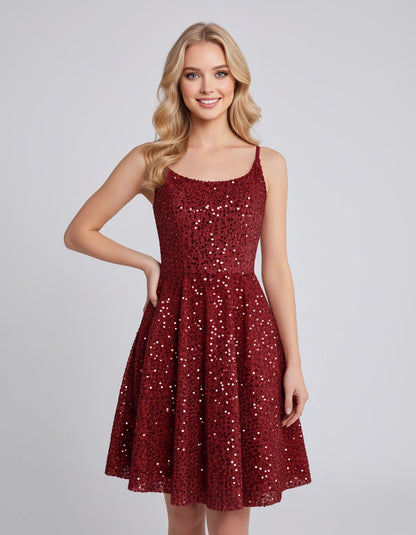 Guinevere Midi Dresses — Red | SKU: RB-278823-red-2,RB-278823-red-4,RB-278823-red-6,RB-278823-red-8,RB-278823-red-10,RB-278823-red-12,RB-278823-red-14,RB-278823-red-16,RB-278823-red-16W,RB-278823-red-18W,RB-278823-red-20W,RB-278823-red-22W