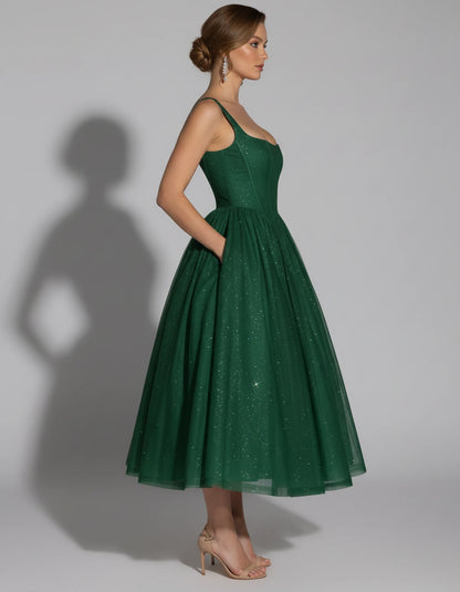 Hadriana Midi Dresses — Emerald | SKU: RB-cffdb1-emerald-2,RB-cffdb1-emerald-4,RB-cffdb1-emerald-6,RB-cffdb1-emerald-8,RB-cffdb1-emerald-10,RB-cffdb1-emerald-12,RB-cffdb1-emerald-14,RB-cffdb1-emerald-16,RB-cffdb1-emerald-16W,RB-cffdb1-emerald-18W,RB-cffdb1-emerald-20W,RB-cffdb1-emerald-22W