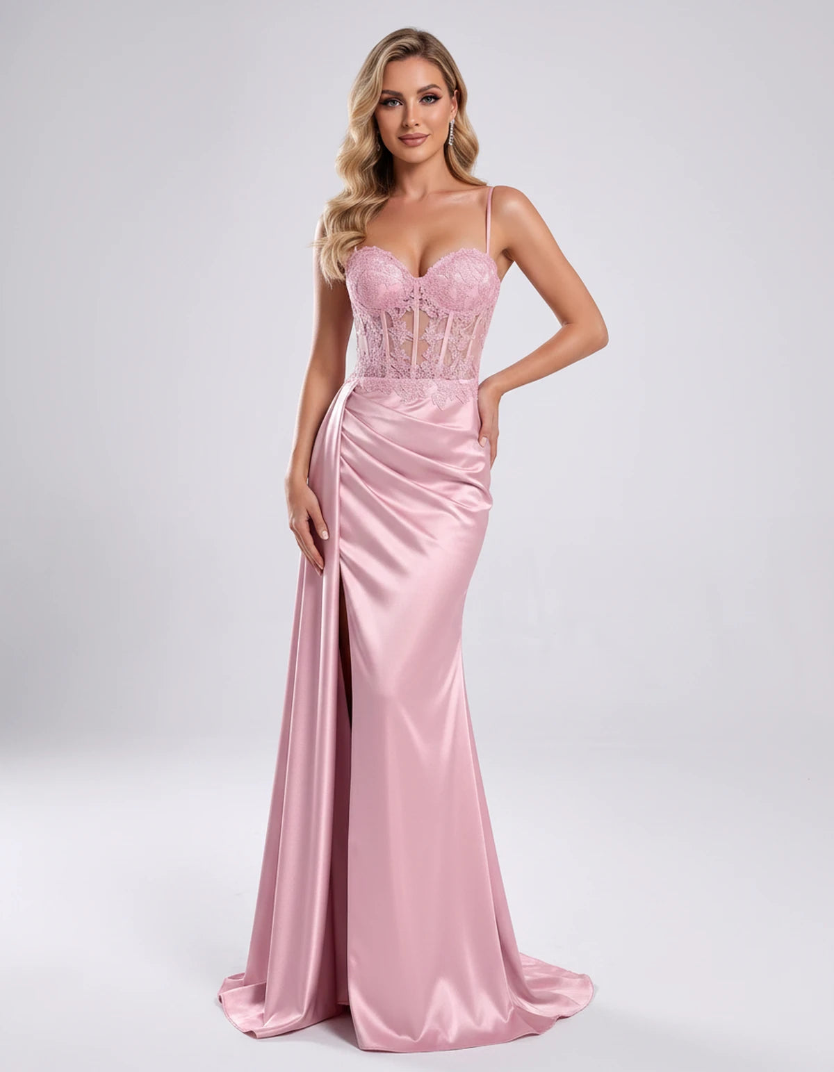 Halcyon Maxi Dresses — Pink | SKU: RB-599430-pink-2,RB-599430-pink-4,RB-599430-pink-6,RB-599430-pink-8,RB-599430-pink-10,RB-599430-pink-12,RB-599430-pink-14,RB-599430-pink-16,RB-599430-pink-16W,RB-599430-pink-18W,RB-599430-pink-20W,RB-599430-pink-22W