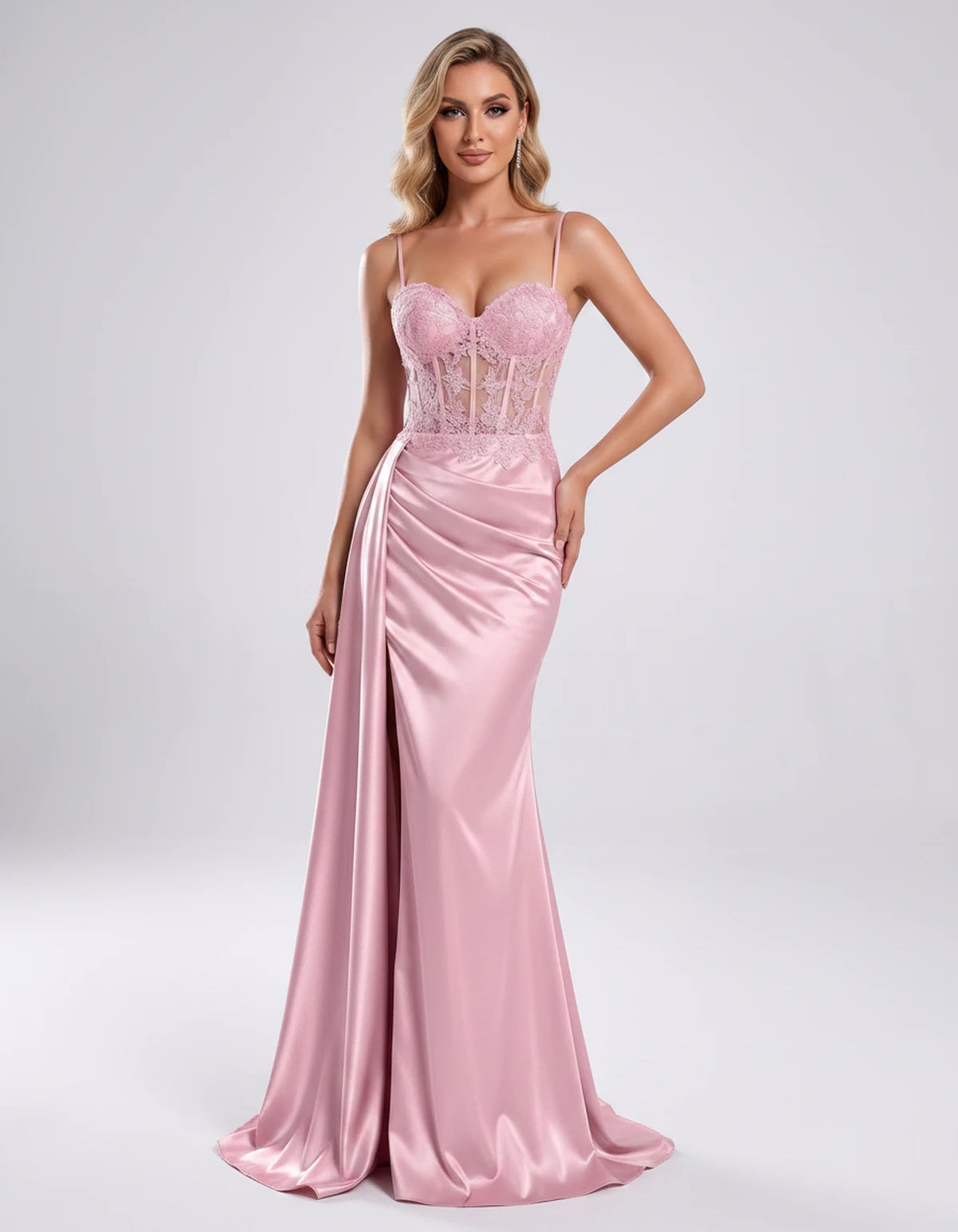 Halcyon Maxi Dresses — Pink | SKU: RB-599430-pink-2,RB-599430-pink-4,RB-599430-pink-6,RB-599430-pink-8,RB-599430-pink-10,RB-599430-pink-12,RB-599430-pink-14,RB-599430-pink-16,RB-599430-pink-16W,RB-599430-pink-18W,RB-599430-pink-20W,RB-599430-pink-22W