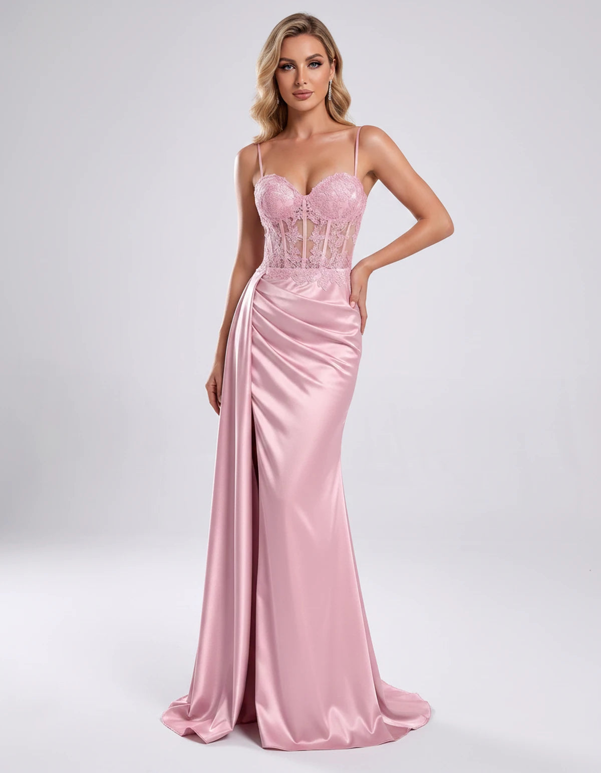 Halcyon Maxi Dresses — Pink | SKU: RB-599430-pink-2,RB-599430-pink-4,RB-599430-pink-6,RB-599430-pink-8,RB-599430-pink-10,RB-599430-pink-12,RB-599430-pink-14,RB-599430-pink-16,RB-599430-pink-16W,RB-599430-pink-18W,RB-599430-pink-20W,RB-599430-pink-22W