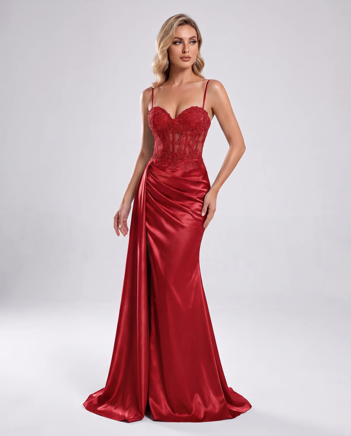 Halcyon Maxi Dresses — Red