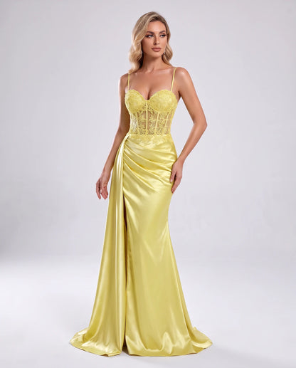 Halcyon Maxi Dresses — Yellow
