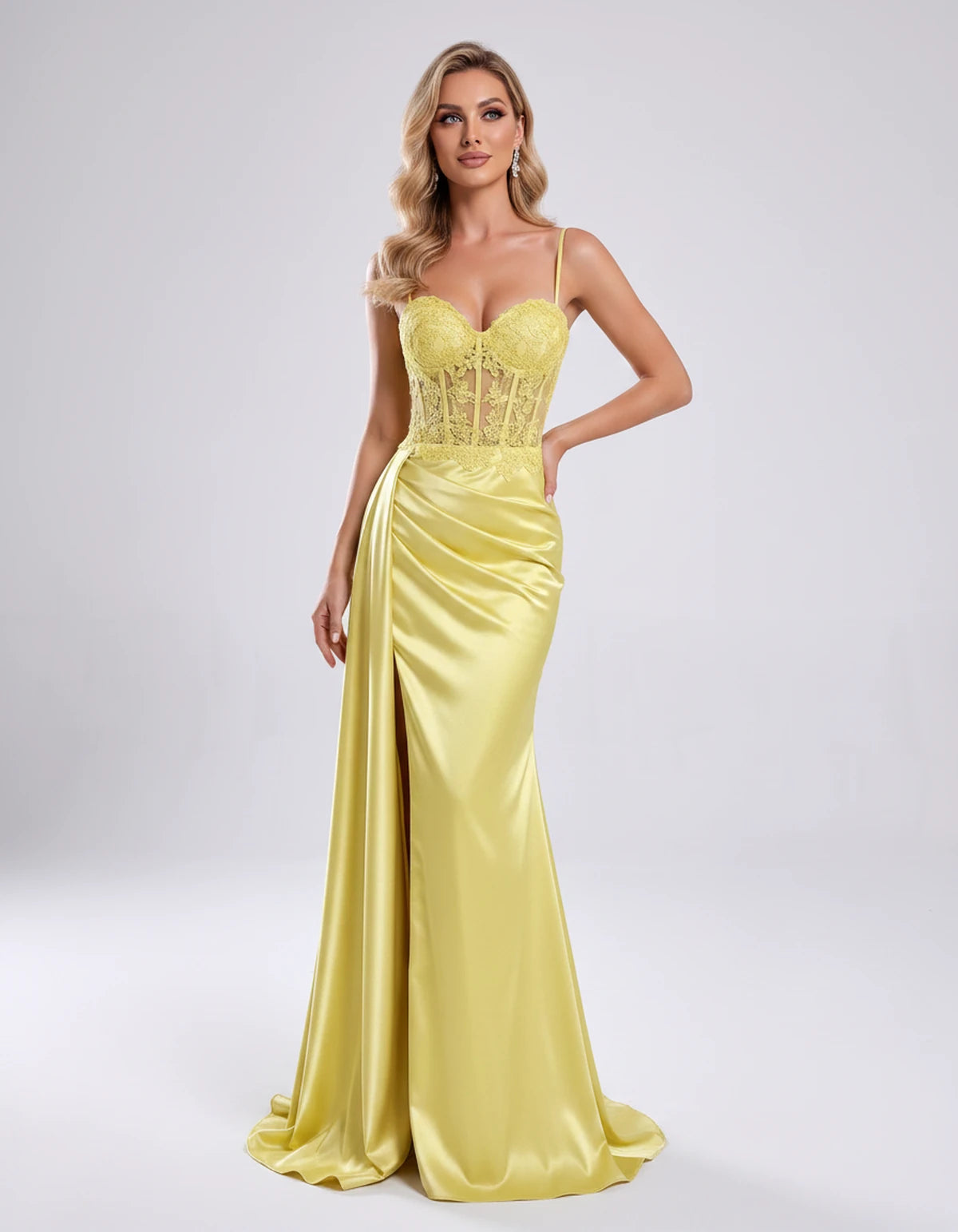 Halcyon Maxi Dresses — Yellow | SKU: RB-599430-yellow-2,RB-599430-yellow-4,RB-599430-yellow-6,RB-599430-yellow-8,RB-599430-yellow-10,RB-599430-yellow-12,RB-599430-yellow-14,RB-599430-yellow-16,RB-599430-yellow-16W,RB-599430-yellow-18W,RB-599430-yellow-20W,RB-599430-yellow-22W