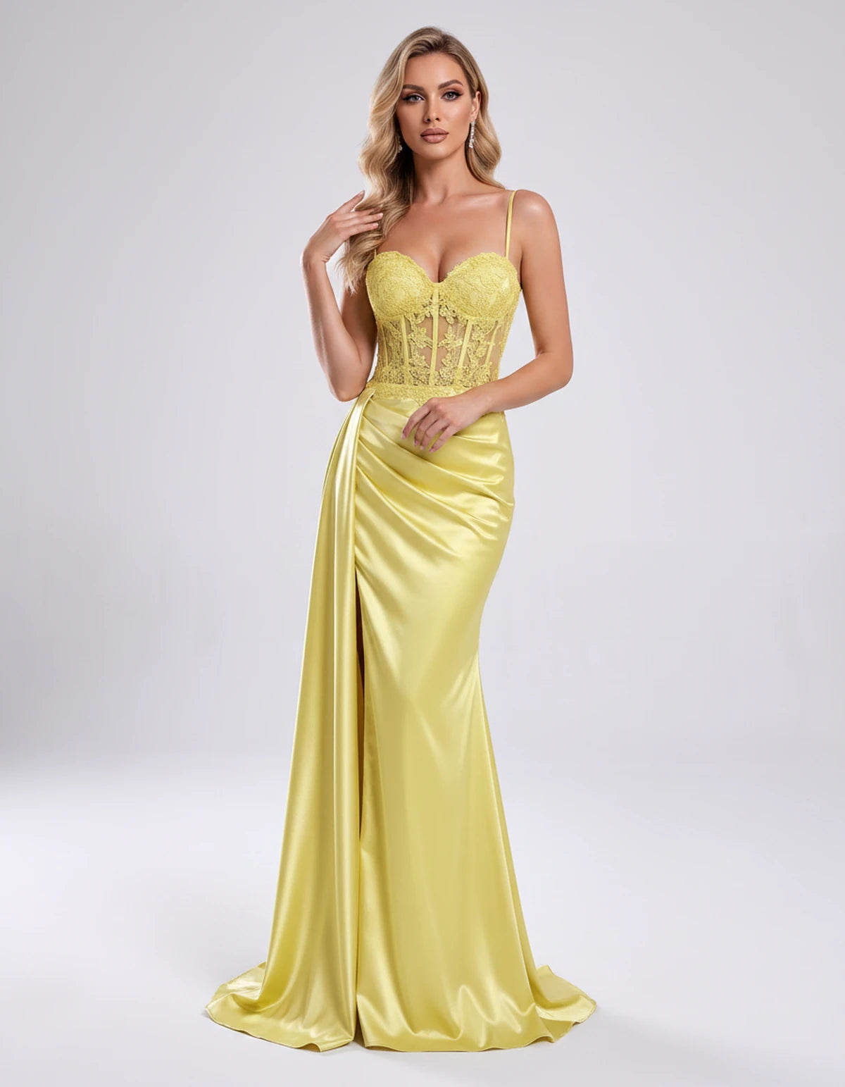 Halcyon Maxi Dresses — Yellow | SKU: RB-599430-yellow-2,RB-599430-yellow-4,RB-599430-yellow-6,RB-599430-yellow-8,RB-599430-yellow-10,RB-599430-yellow-12,RB-599430-yellow-14,RB-599430-yellow-16,RB-599430-yellow-16W,RB-599430-yellow-18W,RB-599430-yellow-20W,RB-599430-yellow-22W