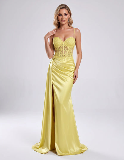 Halcyon Maxi Dresses — Yellow | SKU: RB-599430-yellow-2,RB-599430-yellow-4,RB-599430-yellow-6,RB-599430-yellow-8,RB-599430-yellow-10,RB-599430-yellow-12,RB-599430-yellow-14,RB-599430-yellow-16,RB-599430-yellow-16W,RB-599430-yellow-18W,RB-599430-yellow-20W,RB-599430-yellow-22W