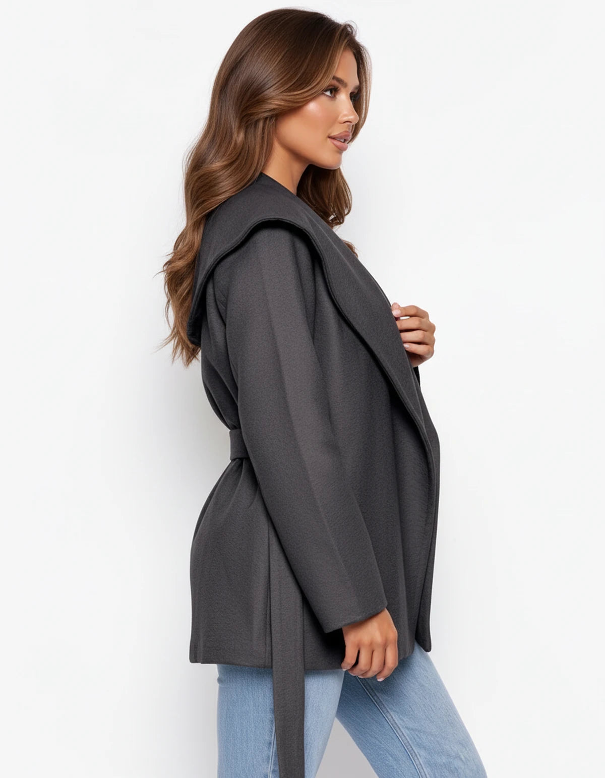 Halcyra Jackets — Charcoal grey | SKU: RB-09a937-charco83-XS,RB-09a937-charco83-S,RB-09a937-charco83-M,RB-09a937-charco83-L