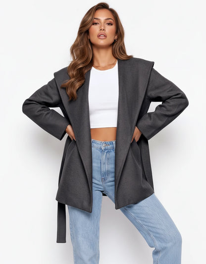 Halcyra Jackets — Charcoal grey | SKU: RB-09a937-charco83-XS,RB-09a937-charco83-S,RB-09a937-charco83-M,RB-09a937-charco83-L