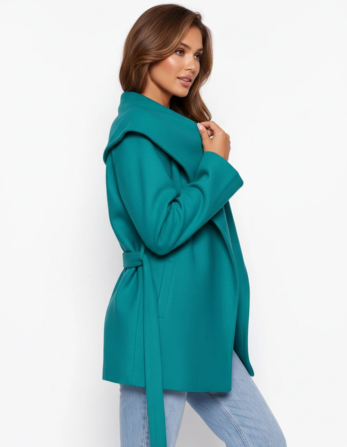 Halcyra Jackets — Peacock | SKU: RB-09a937-peacock-XS,RB-09a937-peacock-S,RB-09a937-peacock-M,RB-09a937-peacock-L