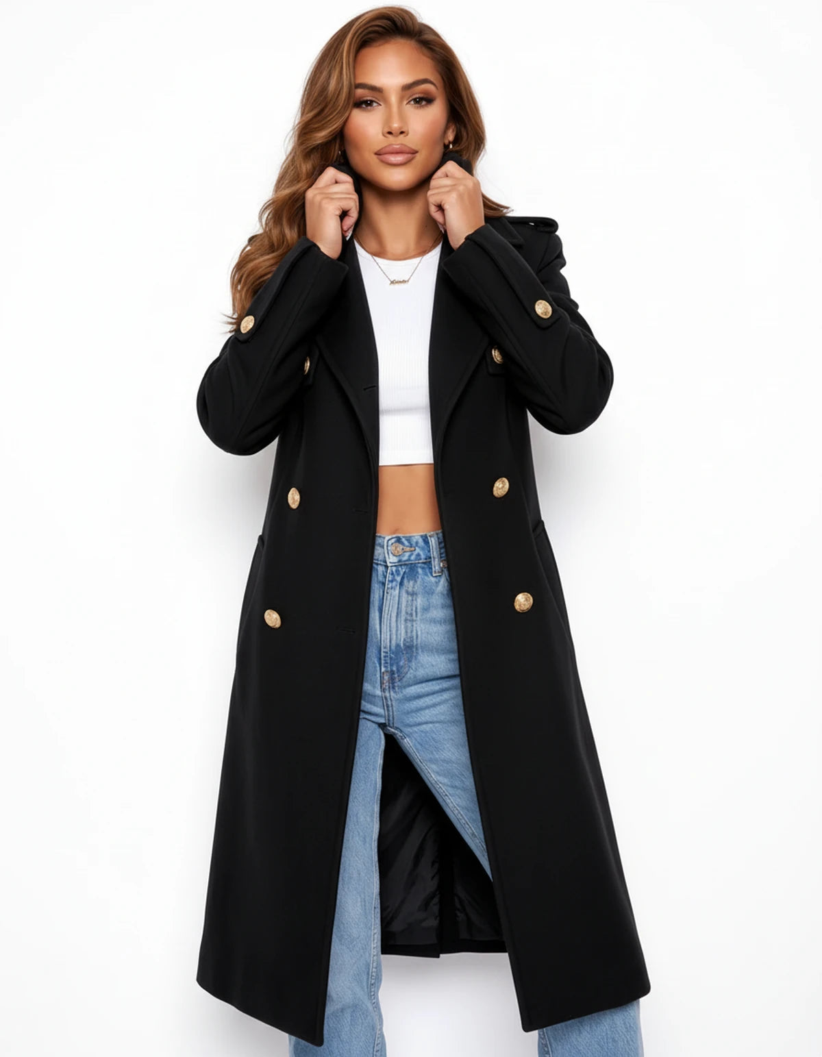 Harlowe Jackets — Black | SKU: RB-206ba3-black-XS,RB-206ba3-black-S,RB-206ba3-black-M,RB-206ba3-black-L,RB-206ba3-black-XL,RB-206ba3-black-2XL