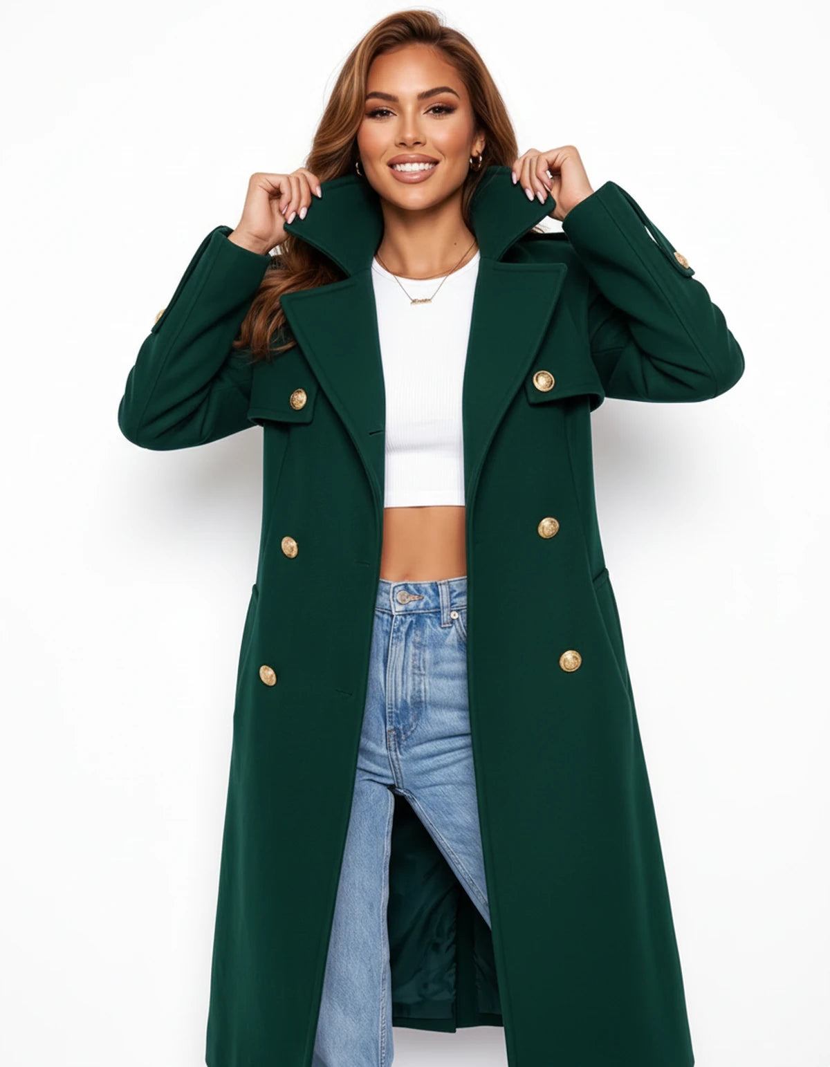 Harlowe Jackets — Green | SKU: RB-206ba3-green-XS,RB-206ba3-green-S,RB-206ba3-green-M,RB-206ba3-green-L,RB-206ba3-green-XL,RB-206ba3-green-2XL