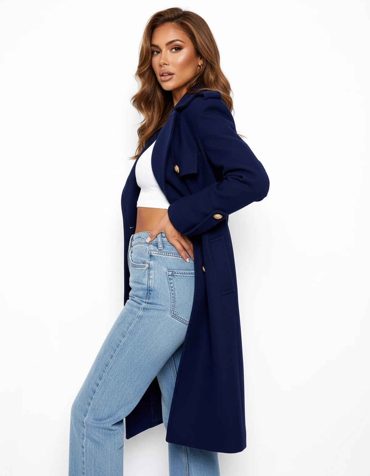 Harlowe Jackets — Navy | SKU: RB-206ba3-navy-XS,RB-206ba3-navy-S,RB-206ba3-navy-M,RB-206ba3-navy-L,RB-206ba3-navy-XL,RB-206ba3-navy-2XL