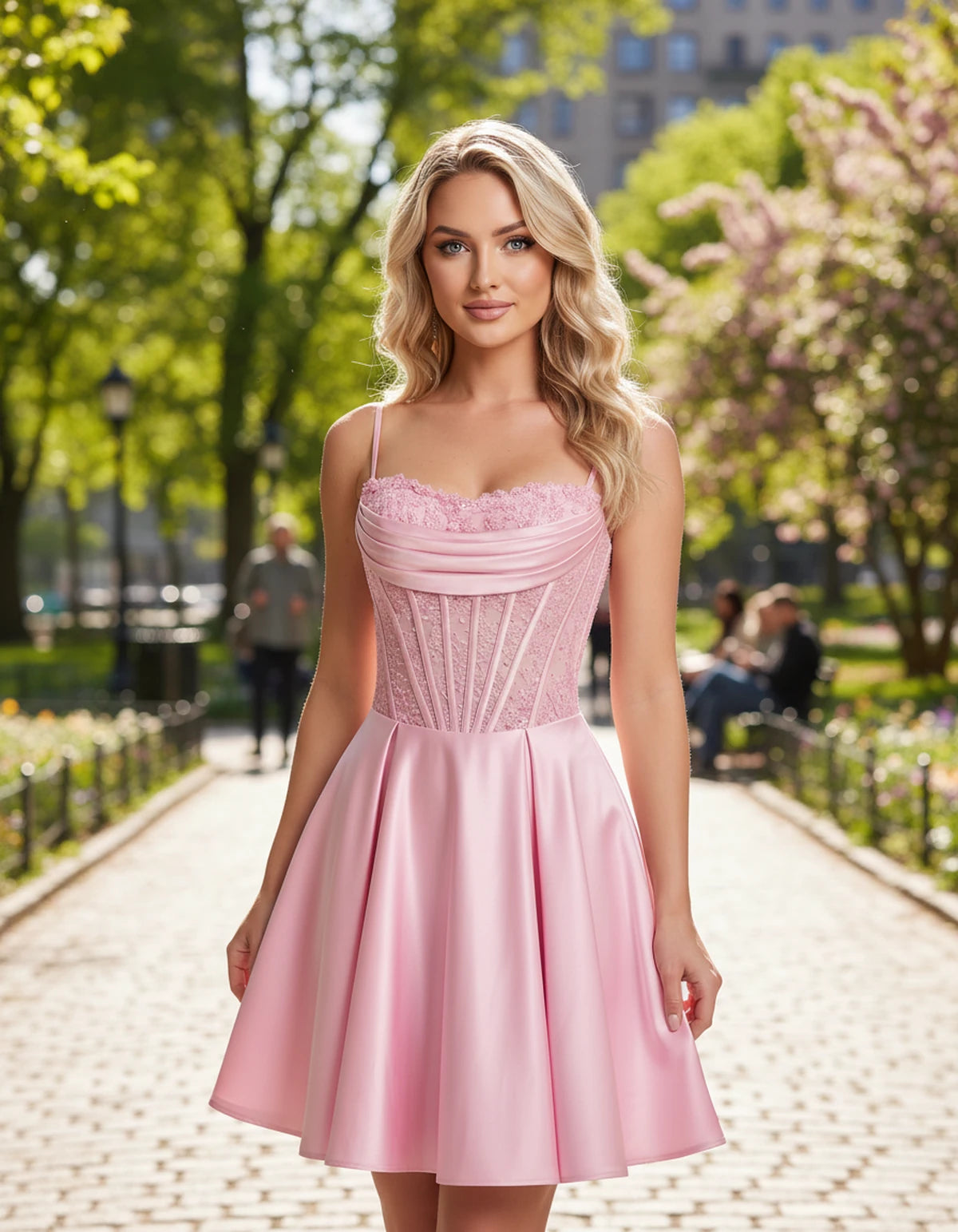 Helvia Mini Dresses — Pink | SKU: RB-91f4af-pink-2,RB-91f4af-pink-4,RB-91f4af-pink-6,RB-91f4af-pink-8,RB-91f4af-pink-10,RB-91f4af-pink-12,RB-91f4af-pink-14,RB-91f4af-pink-0,RB-91f4af-pink-16,RB-91f4af-pink-16W,RB-91f4af-pink-18W,RB-91f4af-pink-20W