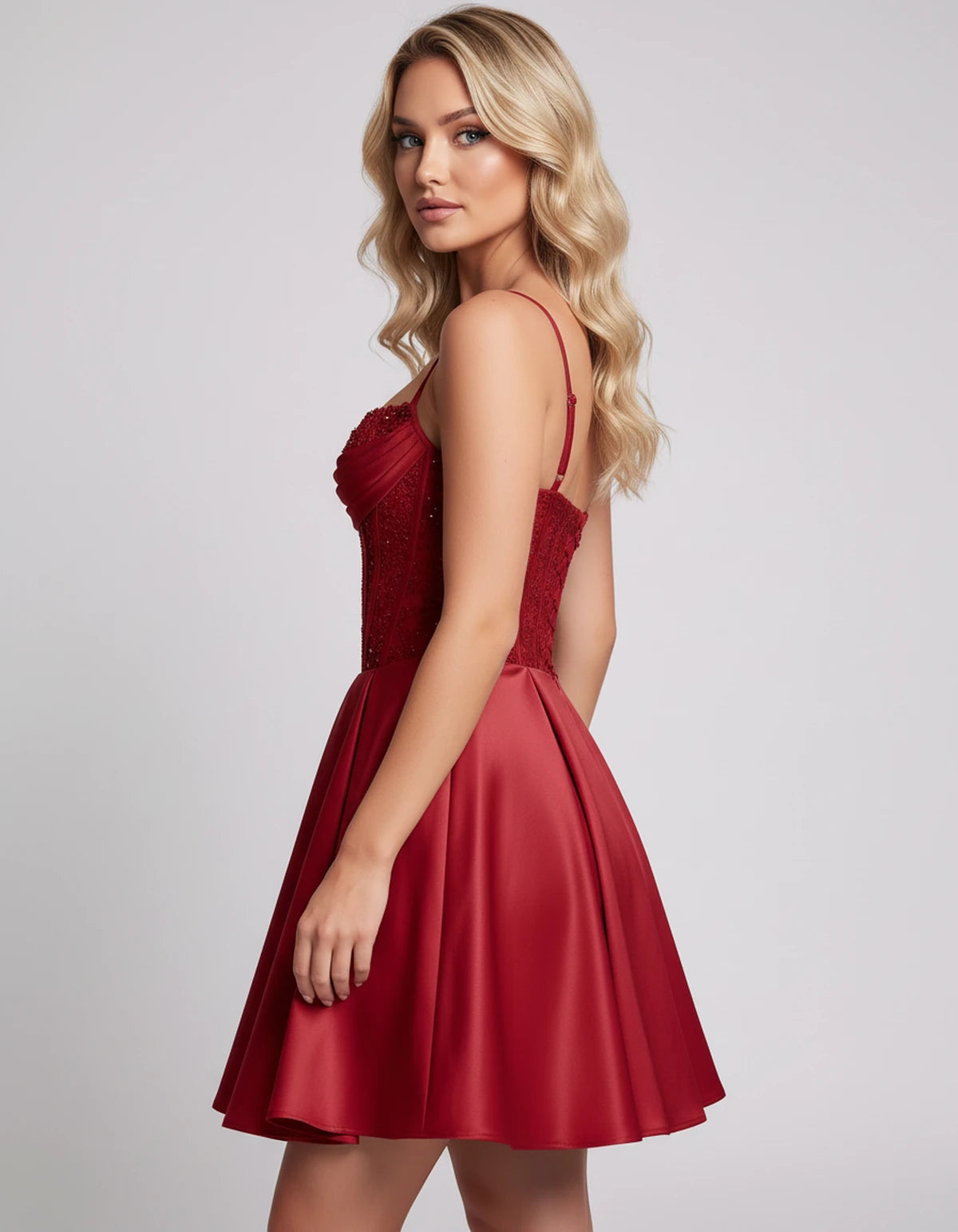 Helvia Mini Dresses — Red | SKU: RB-91f4af-red-2,RB-91f4af-red-4,RB-91f4af-red-6,RB-91f4af-red-8,RB-91f4af-red-10,RB-91f4af-red-12,RB-91f4af-red-14,RB-91f4af-red-0,RB-91f4af-red-16,RB-91f4af-red-16W,RB-91f4af-red-18W,RB-91f4af-red-20W