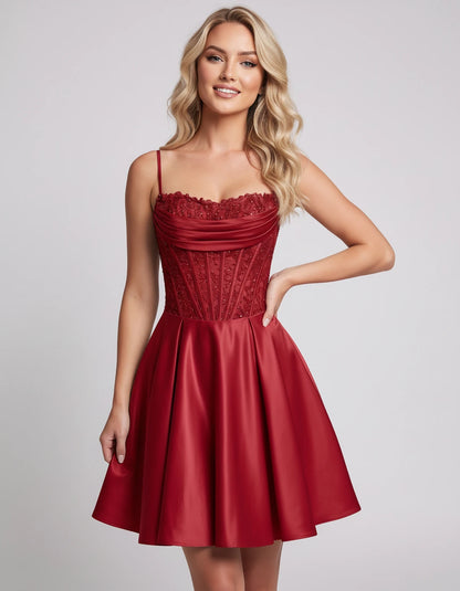 Helvia Mini Dresses — Red | SKU: RB-91f4af-red-2,RB-91f4af-red-4,RB-91f4af-red-6,RB-91f4af-red-8,RB-91f4af-red-10,RB-91f4af-red-12,RB-91f4af-red-14,RB-91f4af-red-0,RB-91f4af-red-16,RB-91f4af-red-16W,RB-91f4af-red-18W,RB-91f4af-red-20W