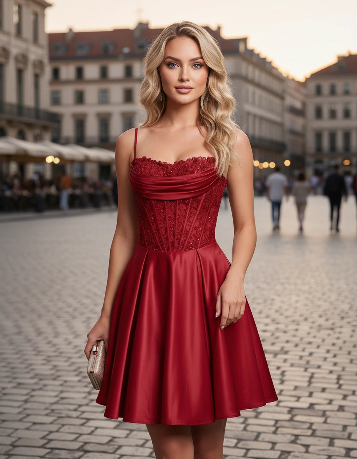 Helvia Mini Dresses — Red | SKU: RB-91f4af-red-2,RB-91f4af-red-4,RB-91f4af-red-6,RB-91f4af-red-8,RB-91f4af-red-10,RB-91f4af-red-12,RB-91f4af-red-14,RB-91f4af-red-0,RB-91f4af-red-16,RB-91f4af-red-16W,RB-91f4af-red-18W,RB-91f4af-red-20W