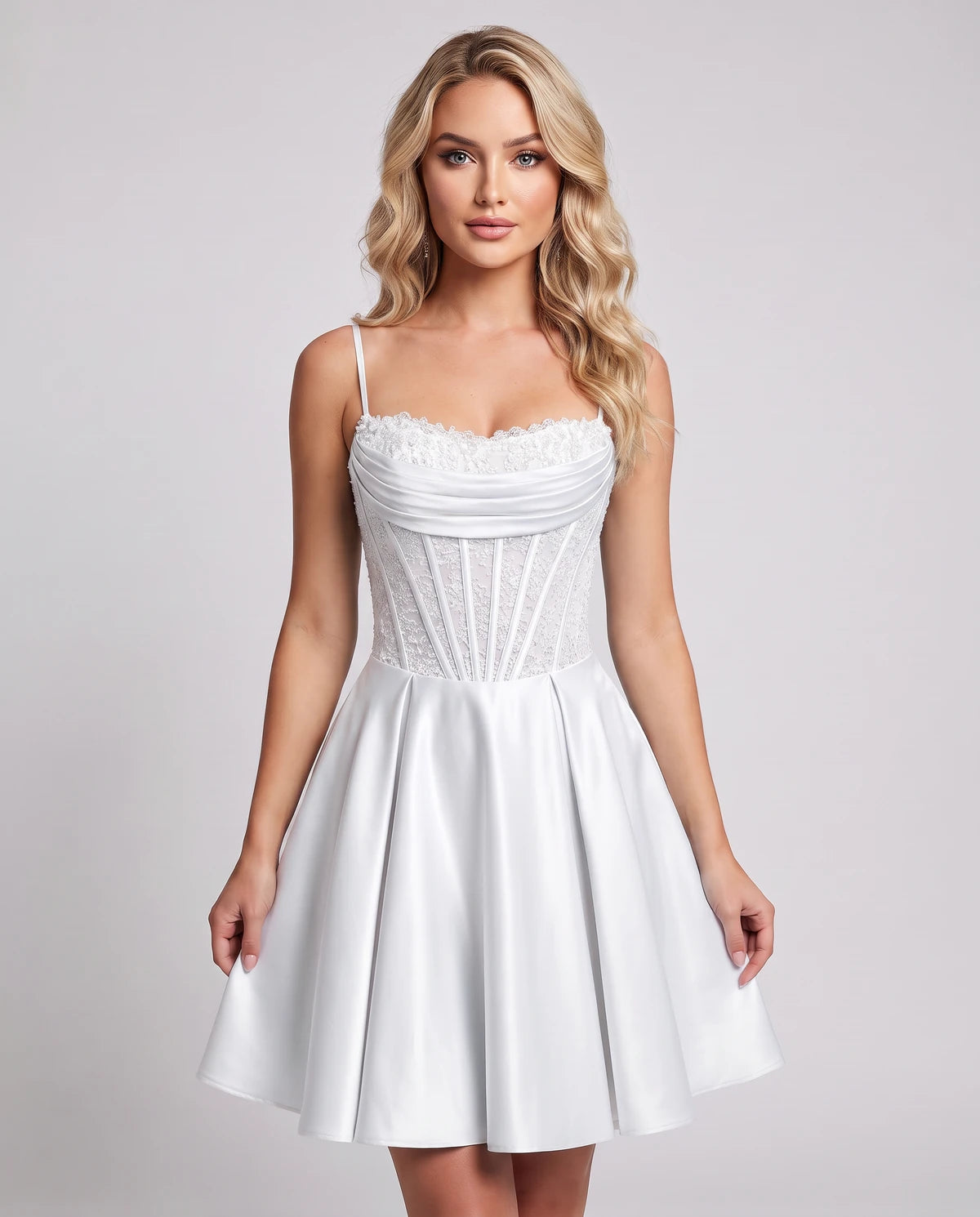 Helvia Mini Dresses — White
