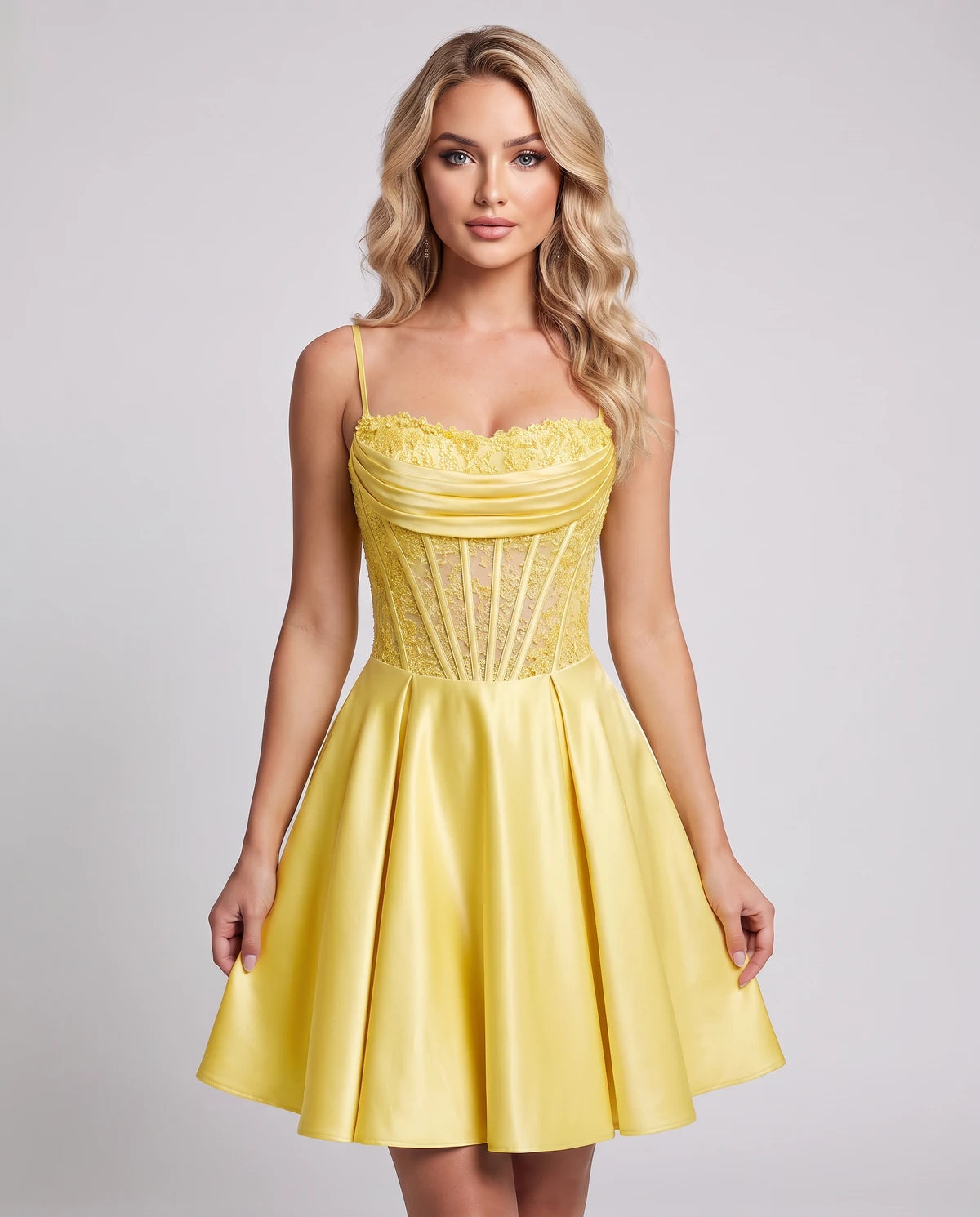 Helvia Mini Dresses — Yellow