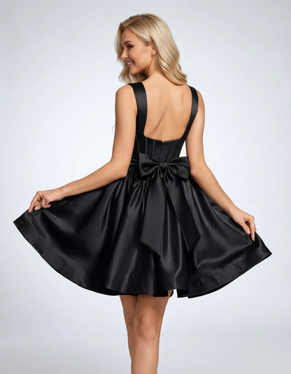 Hermione Mini Dresses — Black | SKU: RB-a38908-black-2,RB-a38908-black-4,RB-a38908-black-6,RB-a38908-black-8,RB-a38908-black-10,RB-a38908-black-12,RB-a38908-black-14,RB-a38908-black-16,RB-a38908-black-16W,RB-a38908-black-18W,RB-a38908-black-20W,RB-a38908-black-22W