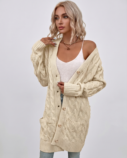 Aureline Cardigan — beige,green,blue,yellow,light blue,purple,lilac,black dress by RAMBLION