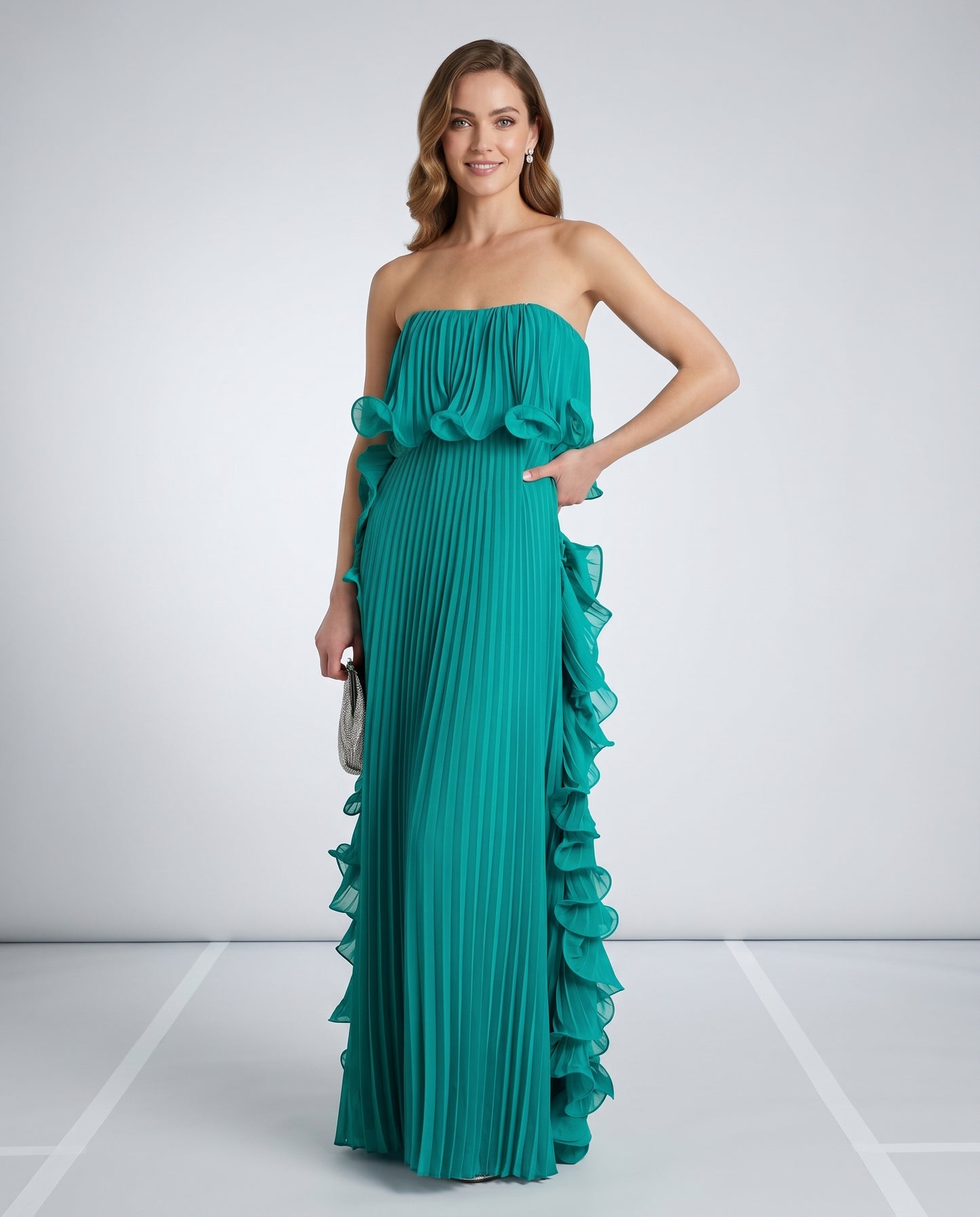Celestia Maxi Dress — green,light blue,yellow,blue,dark blue,purple,red,white dress by RAMBLION