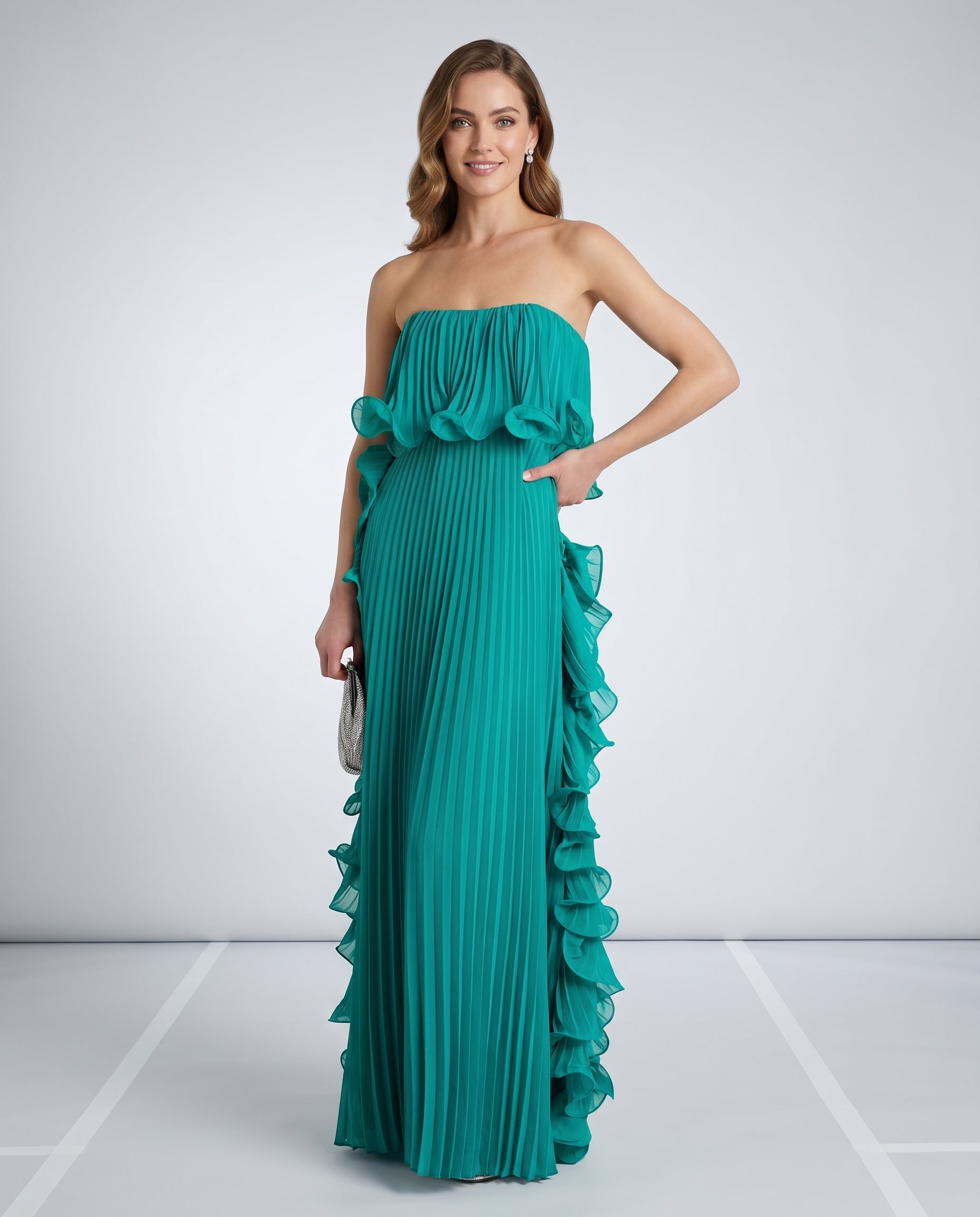 Celestia Maxi Dress — green,light blue,yellow,blue,dark blue,purple,red,white dress by RAMBLION
